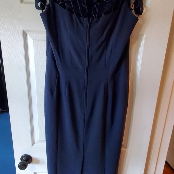 Tatyana Black Dress with Mesh Detail - Picture 4 of 12